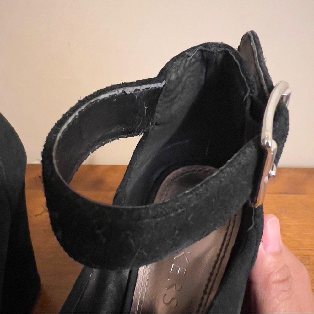 Bakers black wedges sandals - Picture 5 of 9